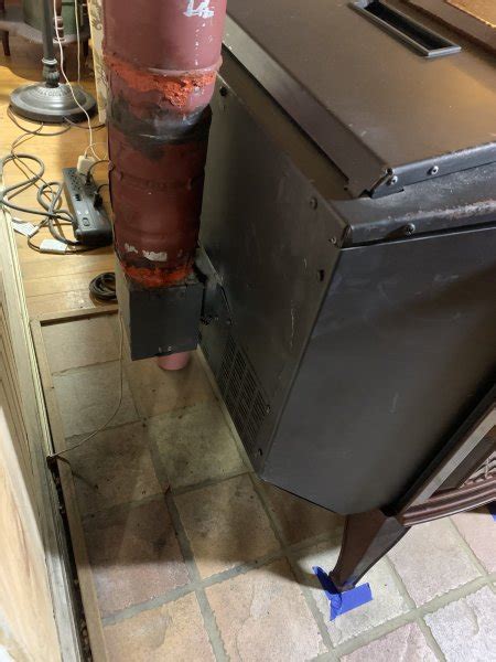 pellet stove pipe leaking smoke|my stove pipe leaks smoke into my house